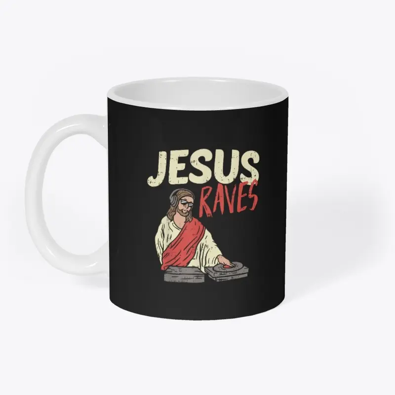 Jesus Raves Funny Electronic Music EDM