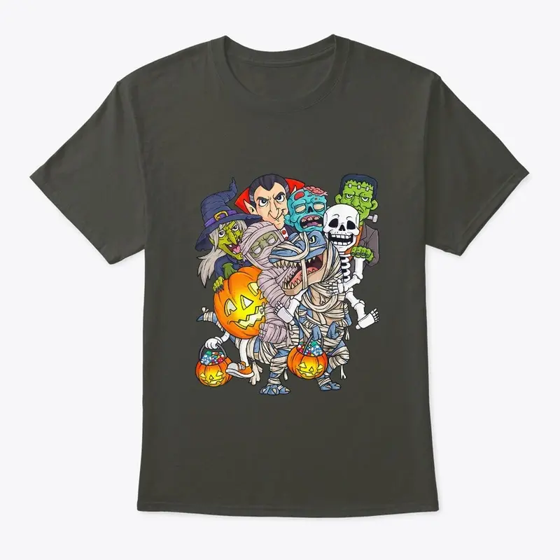 Halloween Skeleton Zombie Riding  T Rex